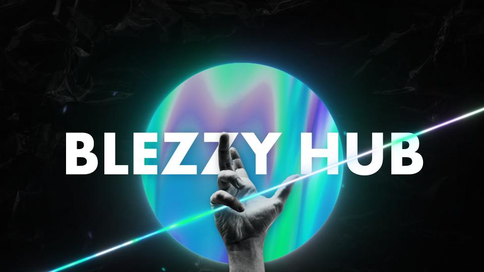 Discovery splash banner for Blezzy Hub Discord server