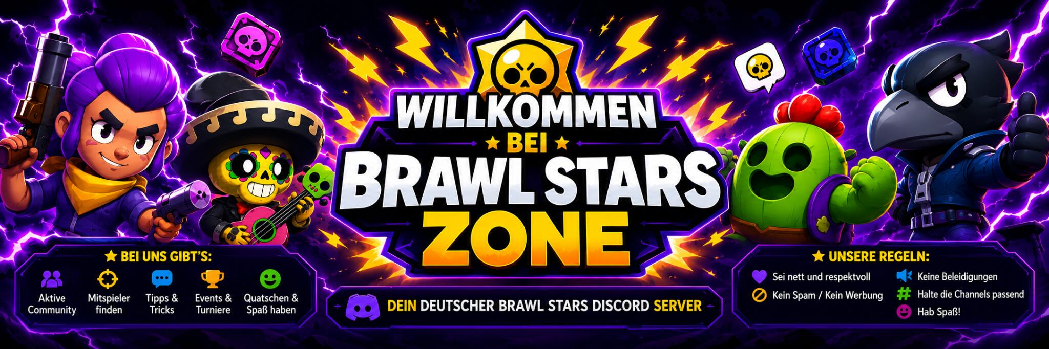 Discovery splash banner for 乂 Brawl Stars Trapp 乂 Discord server