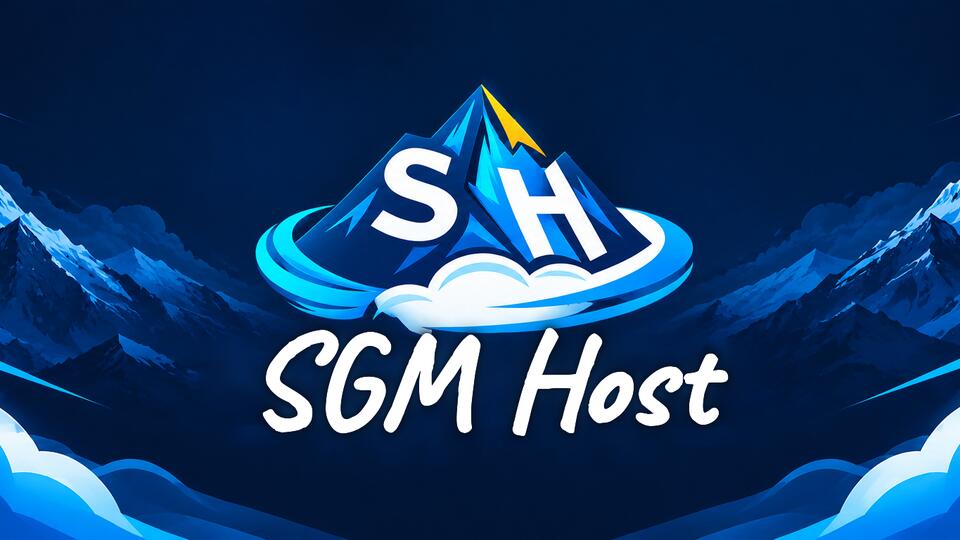 Discovery splash banner for SGM HOST Discord server