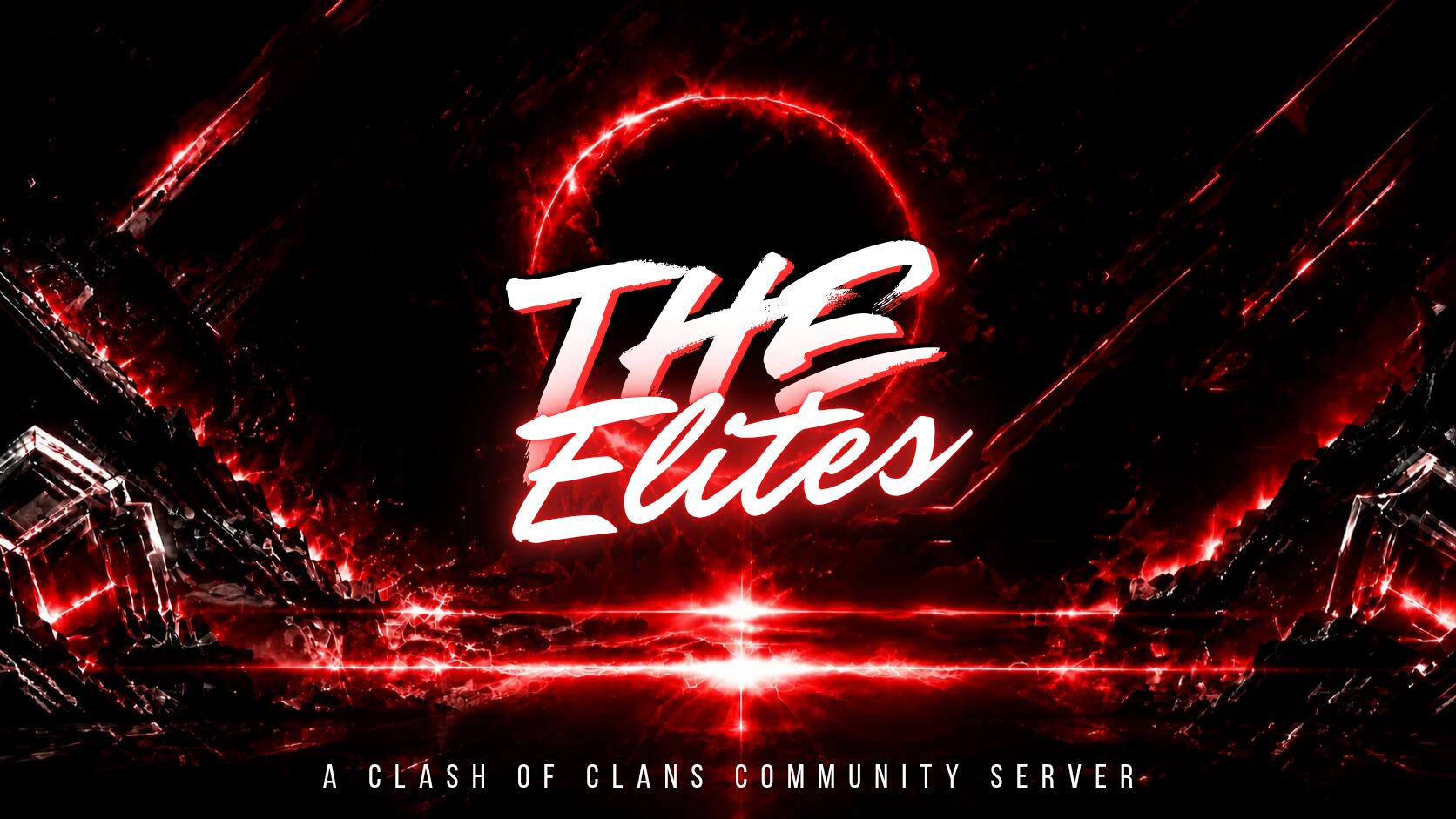 Discovery splash banner for The Elites Discord server