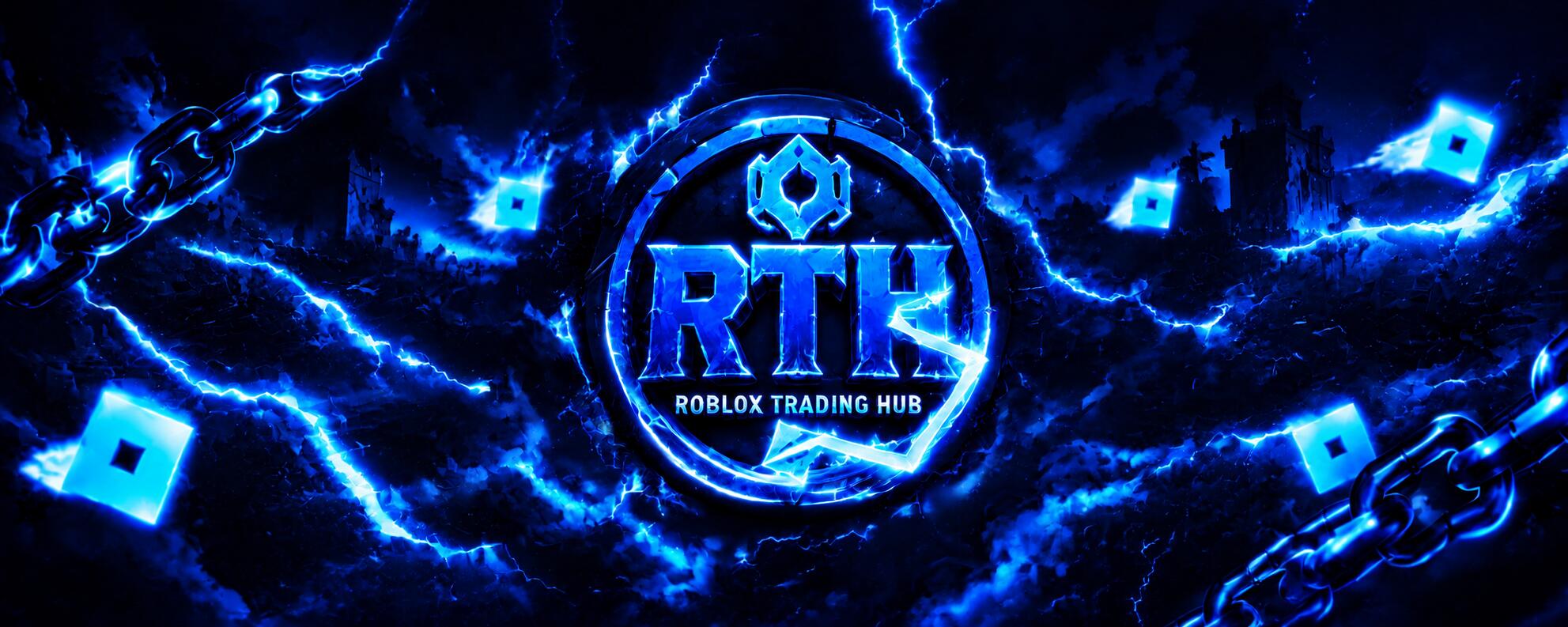 Discovery splash banner for Roblox Trading Hub Discord server
