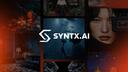 Discovery splash banner for SYNTX AI Discord server