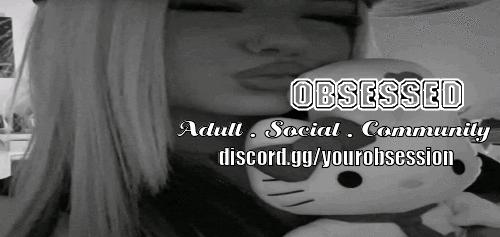 Discovery splash banner for 𝑂𝐵𝑆𝐸𝑆𝑆𝐸𝐷 ₁₈₊ Discord server