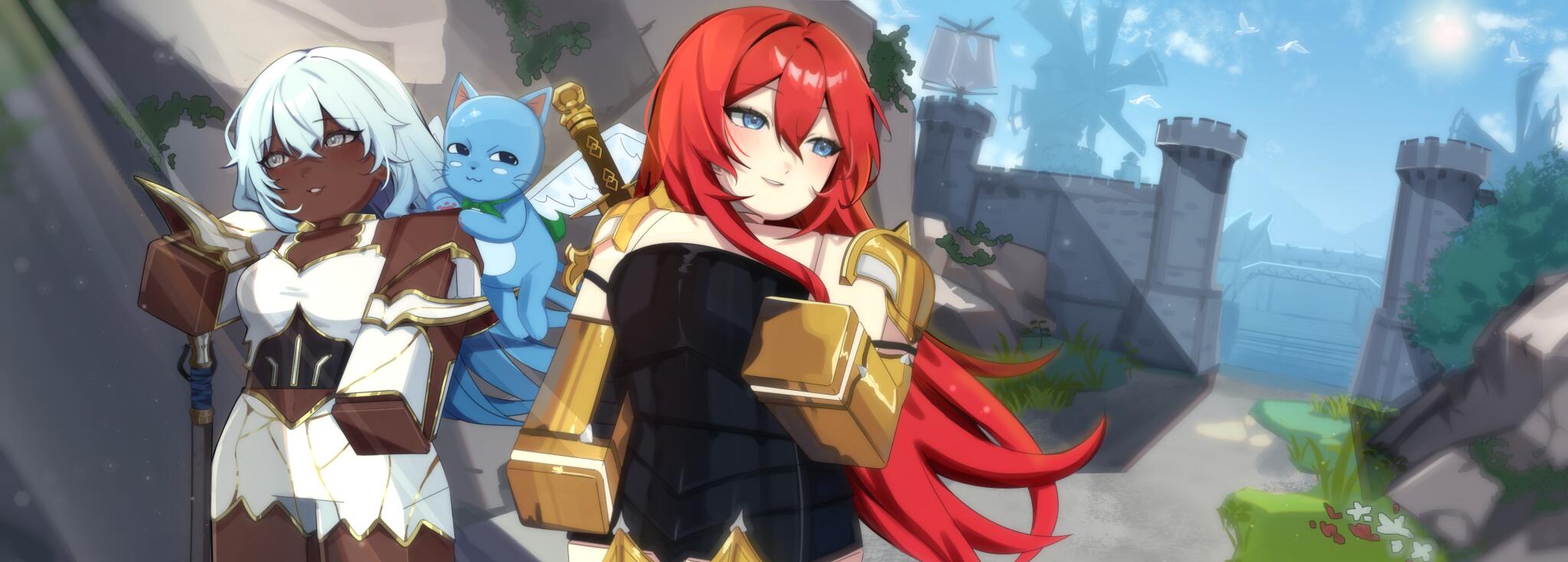 Discovery splash banner for Everblue:Dungeons | DollNova Discord server