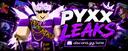 Discovery splash banner for Pyxx Leaks | Uncopylocked Discord server