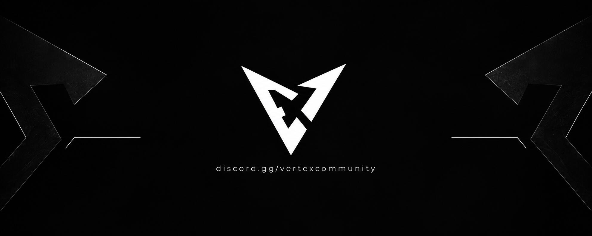 Discovery splash banner for VERTEX Discord server