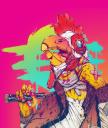 Discovery splash banner for Hotline Miami Discord server