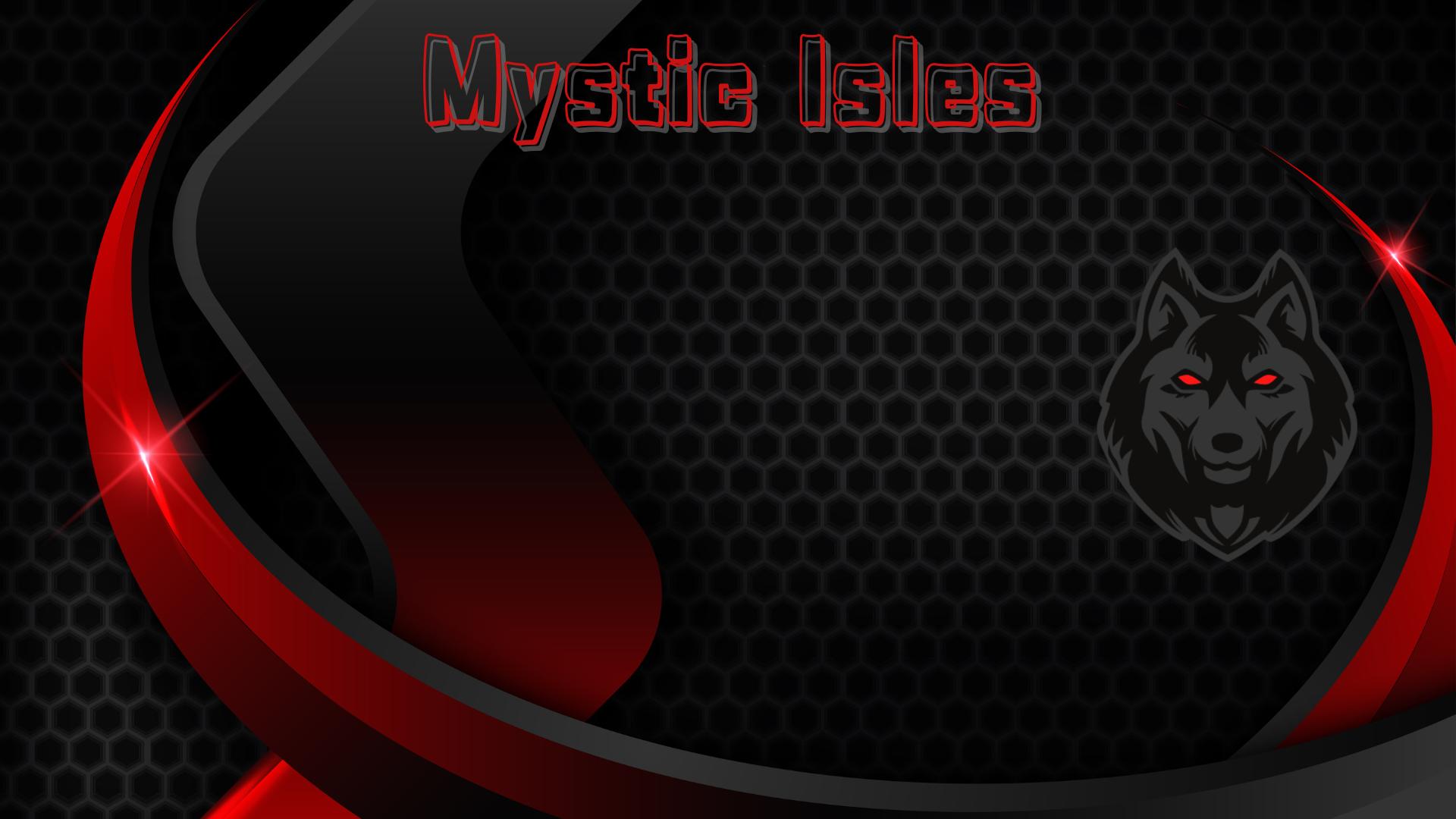 Discovery splash banner for Mystic Isles Discord server