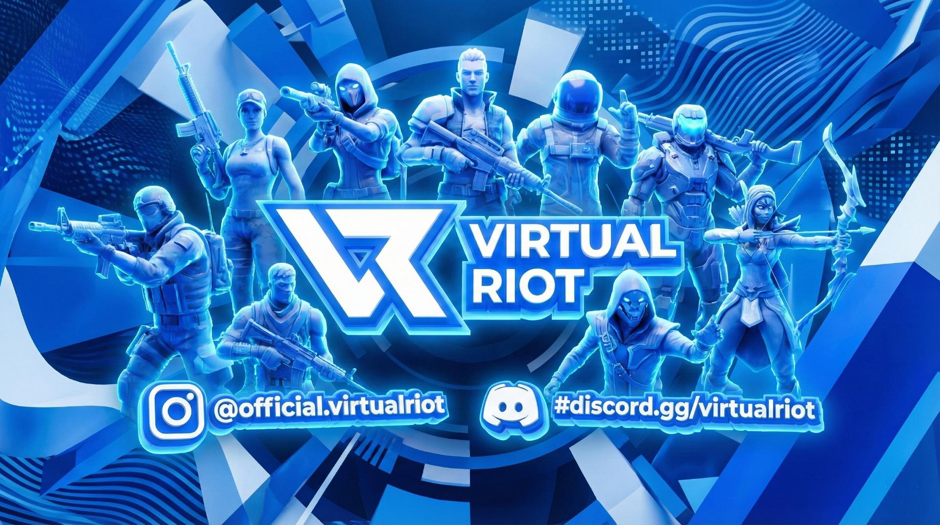 Discovery splash banner for Virtual Riot 🔥 Discord server