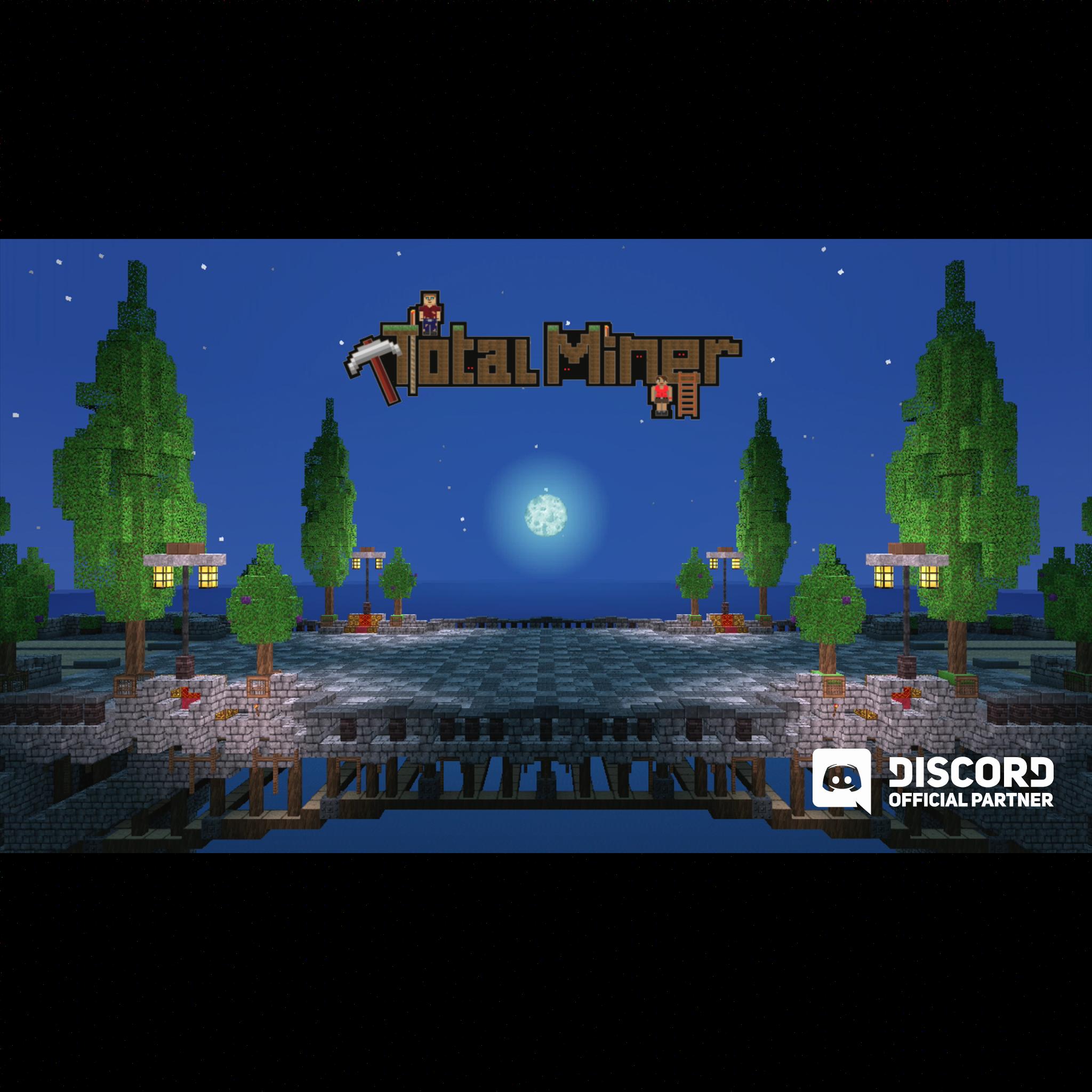 Discovery splash banner for Total Miner Discord server