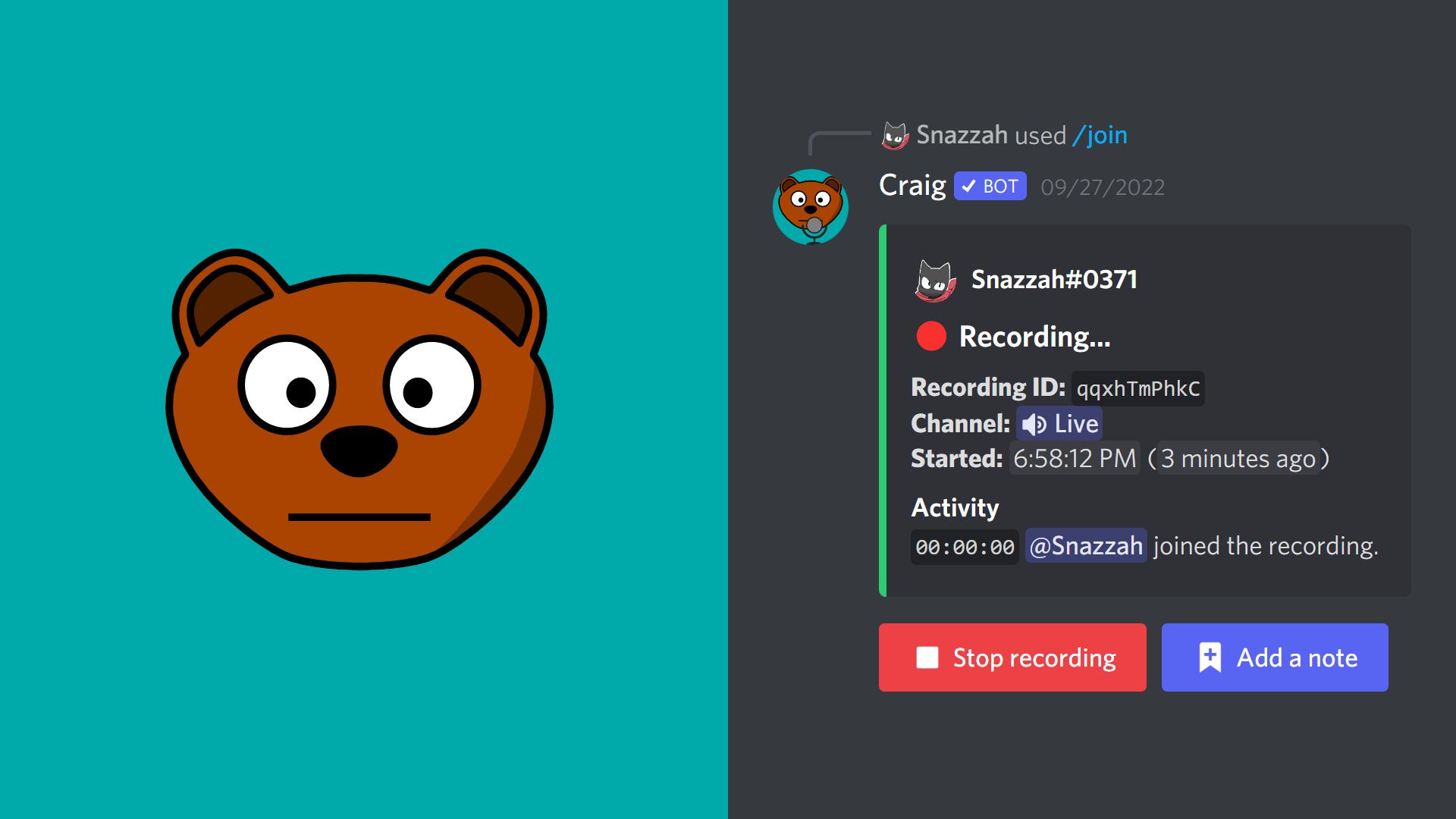 Discovery splash banner for Craig Discord server