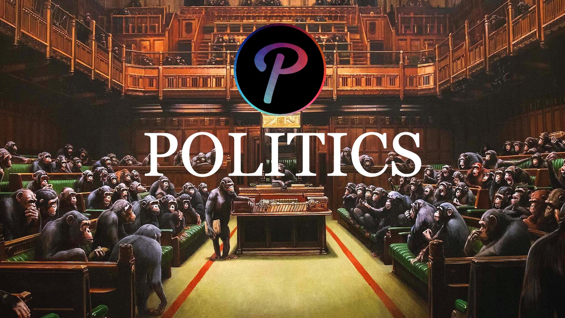 Discovery splash banner for POLITICS Discord server