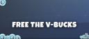 Discovery splash banner for Free the V-Bucks Discord server