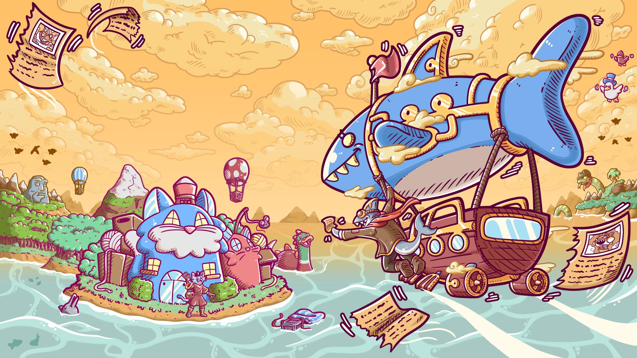 Discovery splash banner for Whales And Games π Discord server