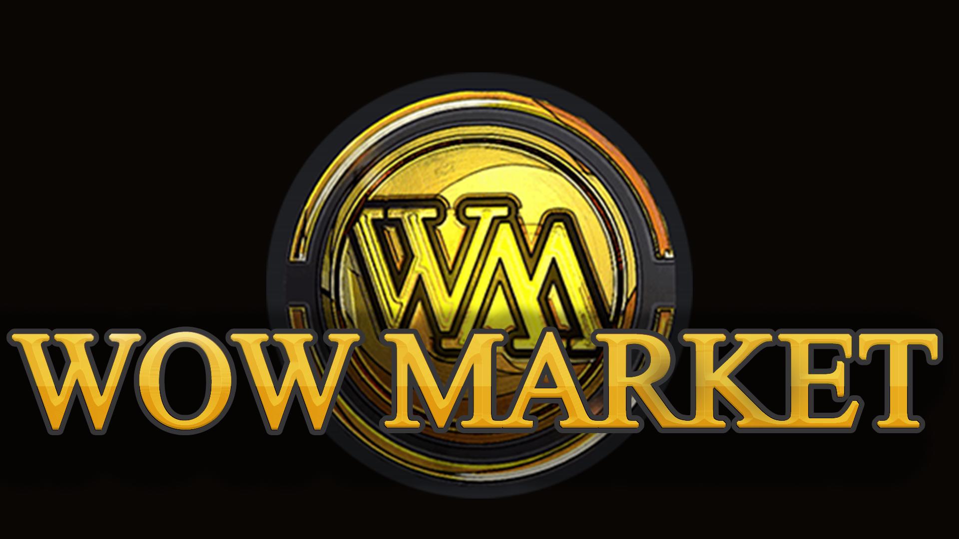 Discovery splash banner for WoW Market Discord server