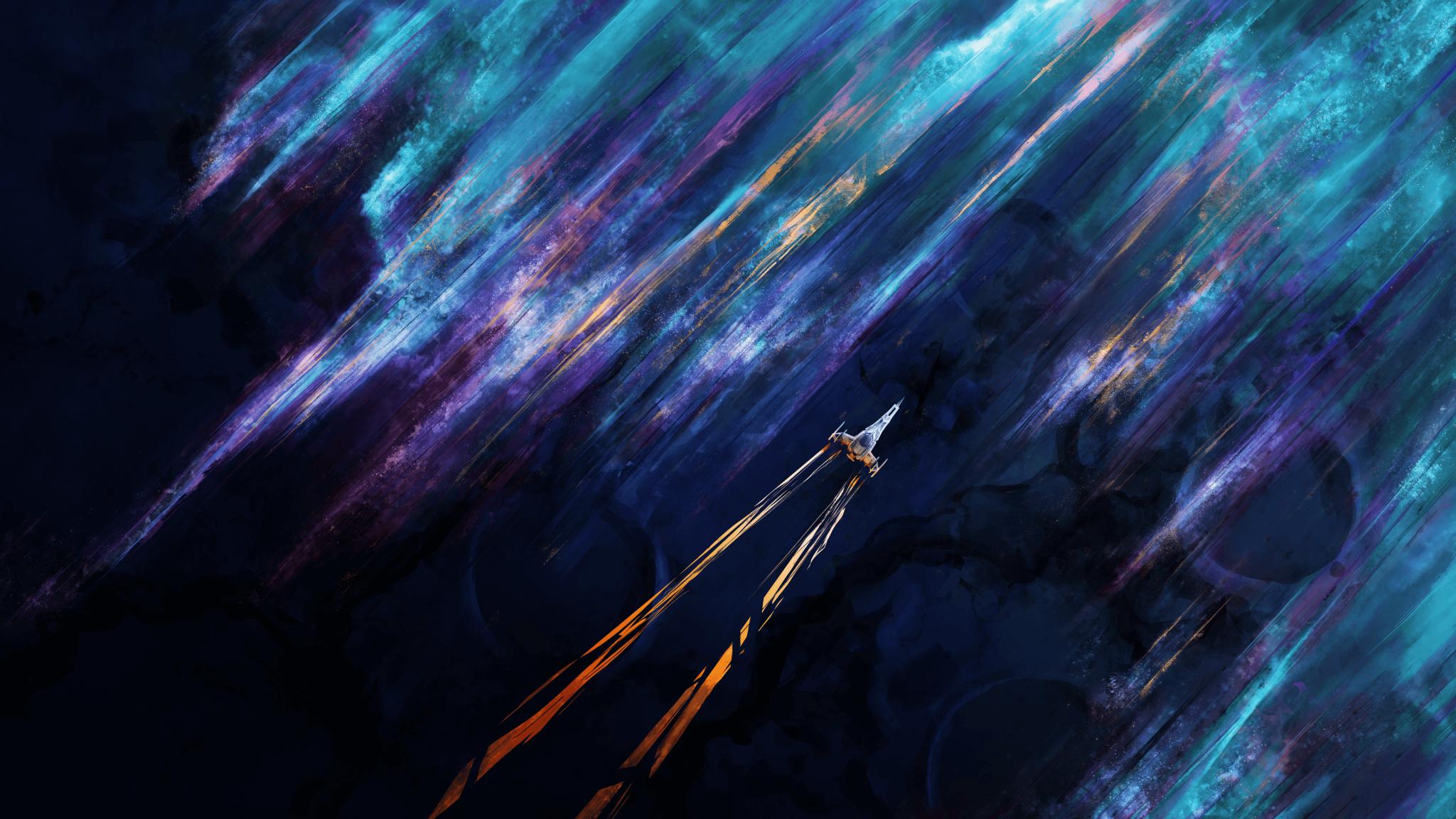 Discovery splash banner for Feint's Orbital Hub Discord server