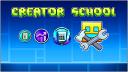 Discovery splash banner for Geometry Dash Creator School Discord server