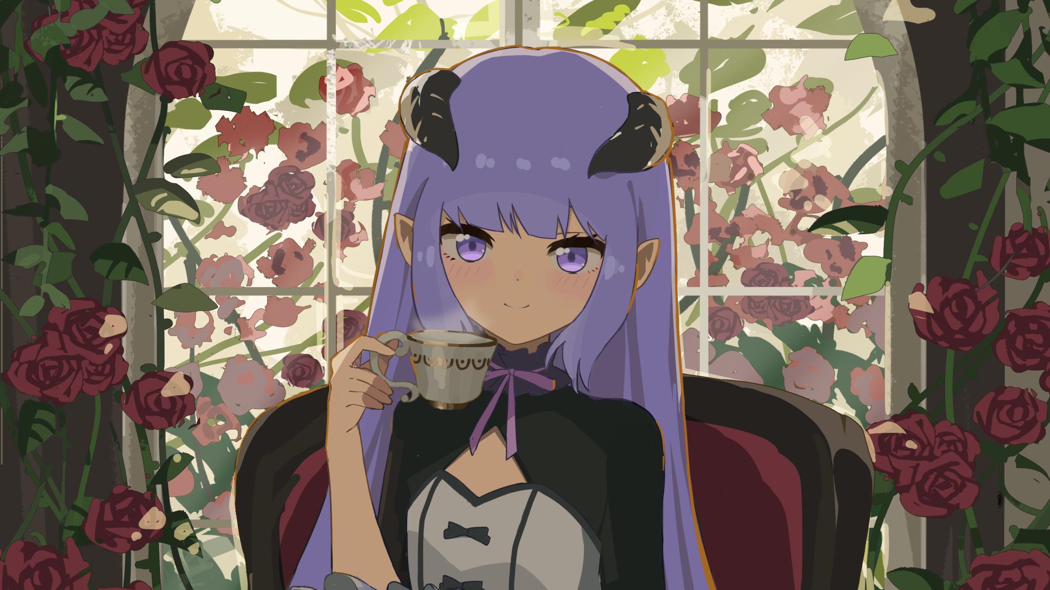 Discovery splash banner for Koma Café ☕ Anime & Art Discord Server ☆ Genshin ☆ Honkai Star Rail ☆ Social ☆ Active Chat ☆ Emotes Discord server