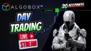 Discovery splash banner for AlgoBox™ Trade Room Discord server