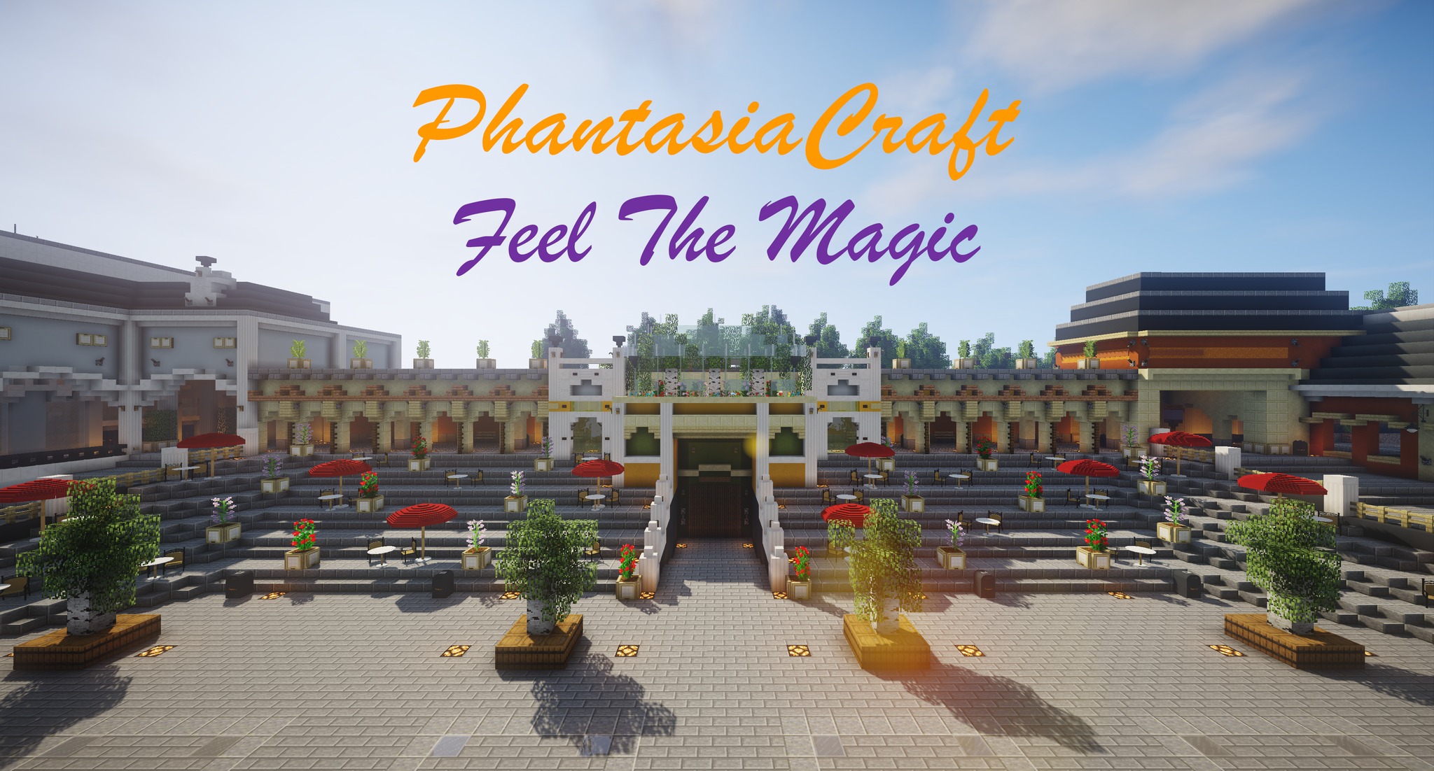 Discovery splash banner for PhantasiaCraft Discord server