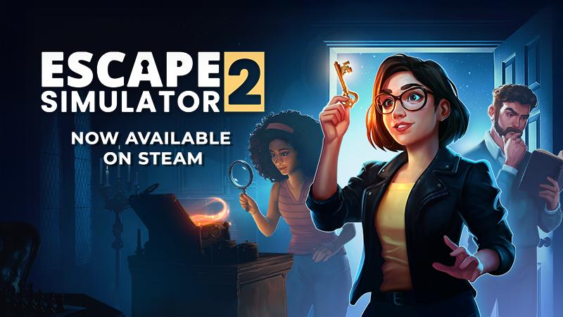 Discovery splash banner for ESCAPE SIMULATOR by Pine Studio Discord server