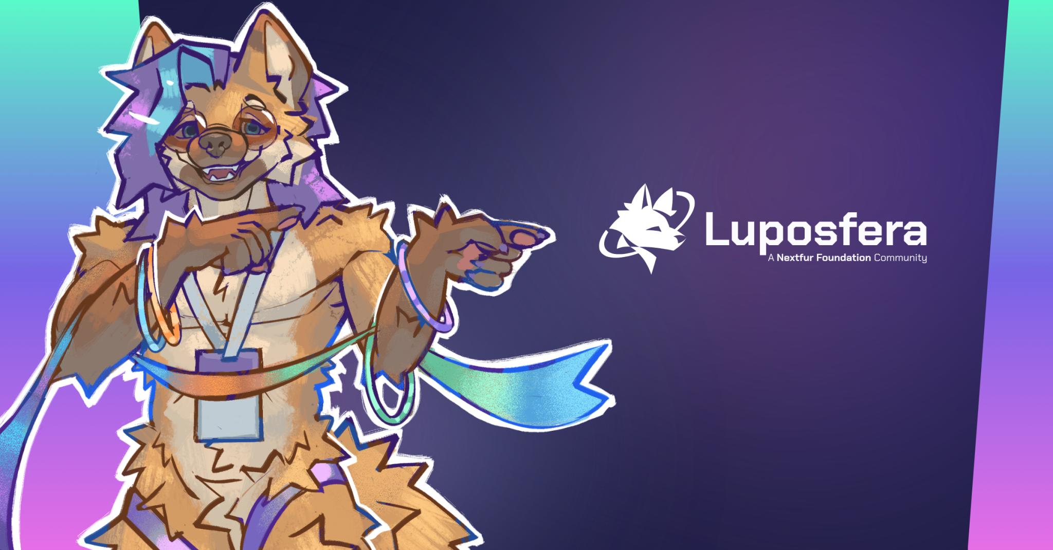 Discovery splash banner for Luposfera | Comunidade Furry BR Discord server