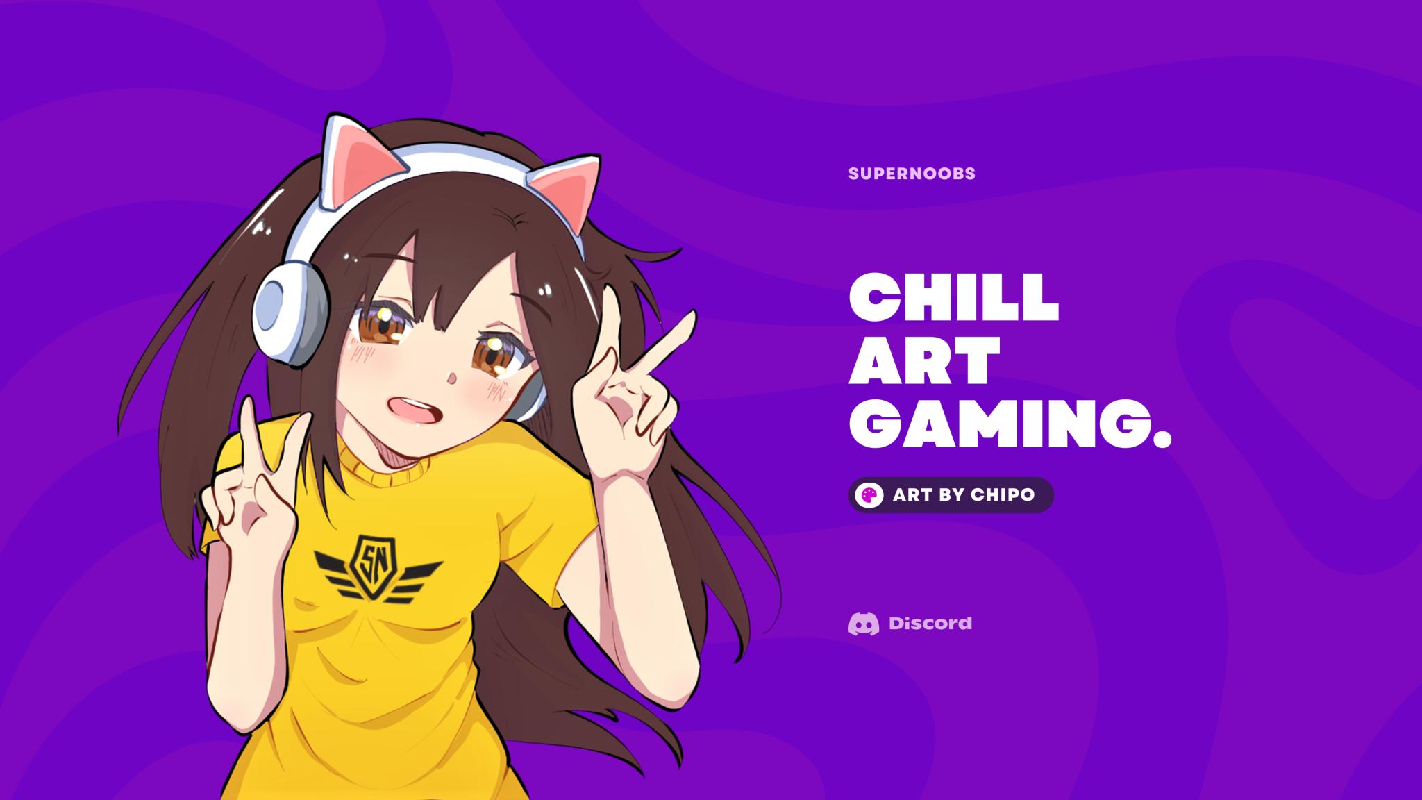 Discovery splash banner for Supernoobs - Art, Design & Gaming Discord server