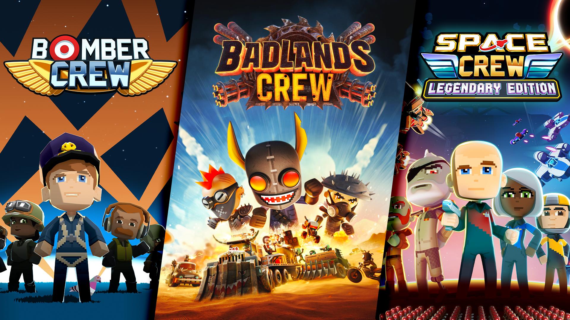 Discovery splash banner for Badlands | Space | Bomber Crew | Runner Duck Games Official Discord server