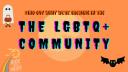 Discovery splash banner for 👻🎃The LGBTQ+ Community🎃👻 Discord server