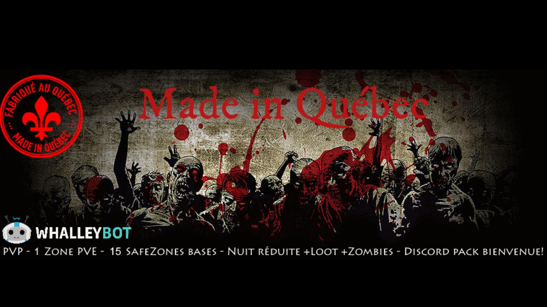 Discovery splash banner for Made in Quebec Discord server