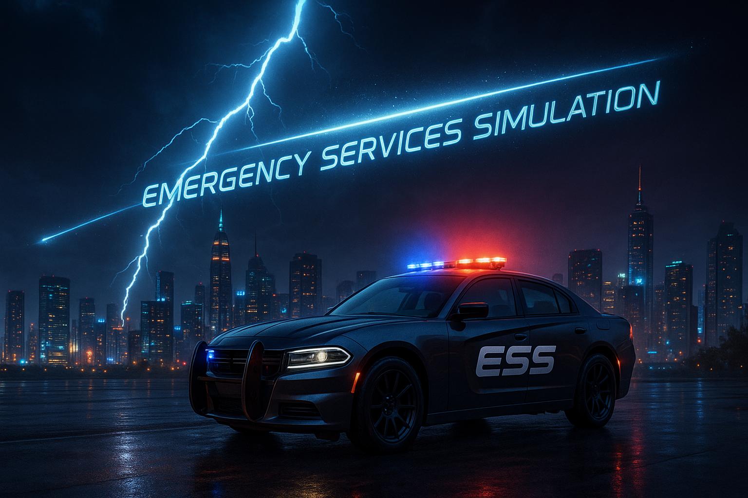 Discovery splash banner for Emergency Services Simulation Discord server