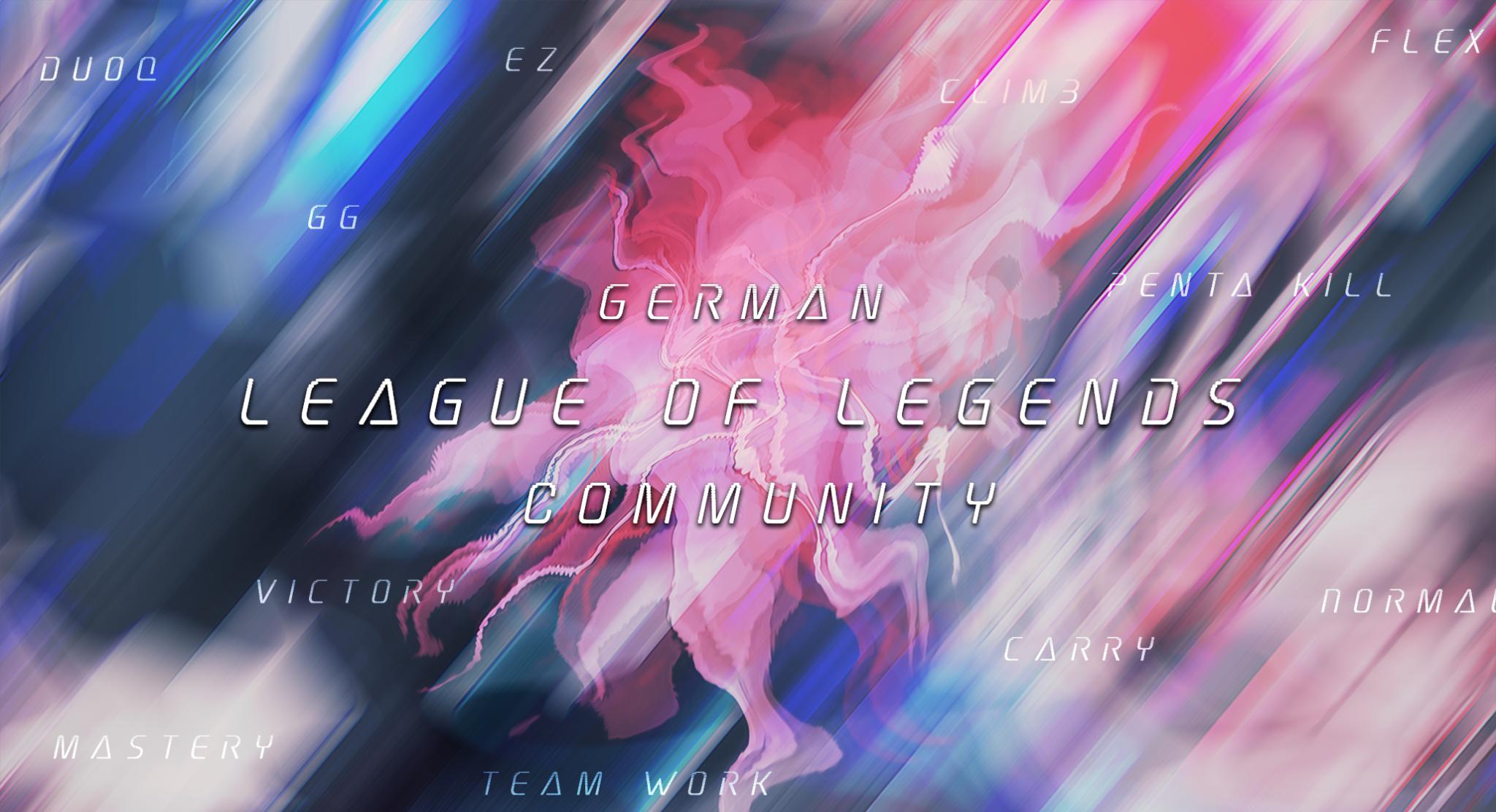 Discovery splash banner for League German Community Discord server