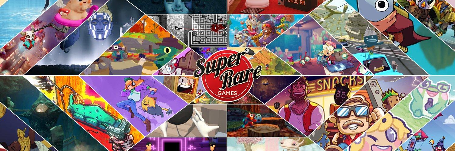 Discovery splash banner for Super Rare Games Discord server