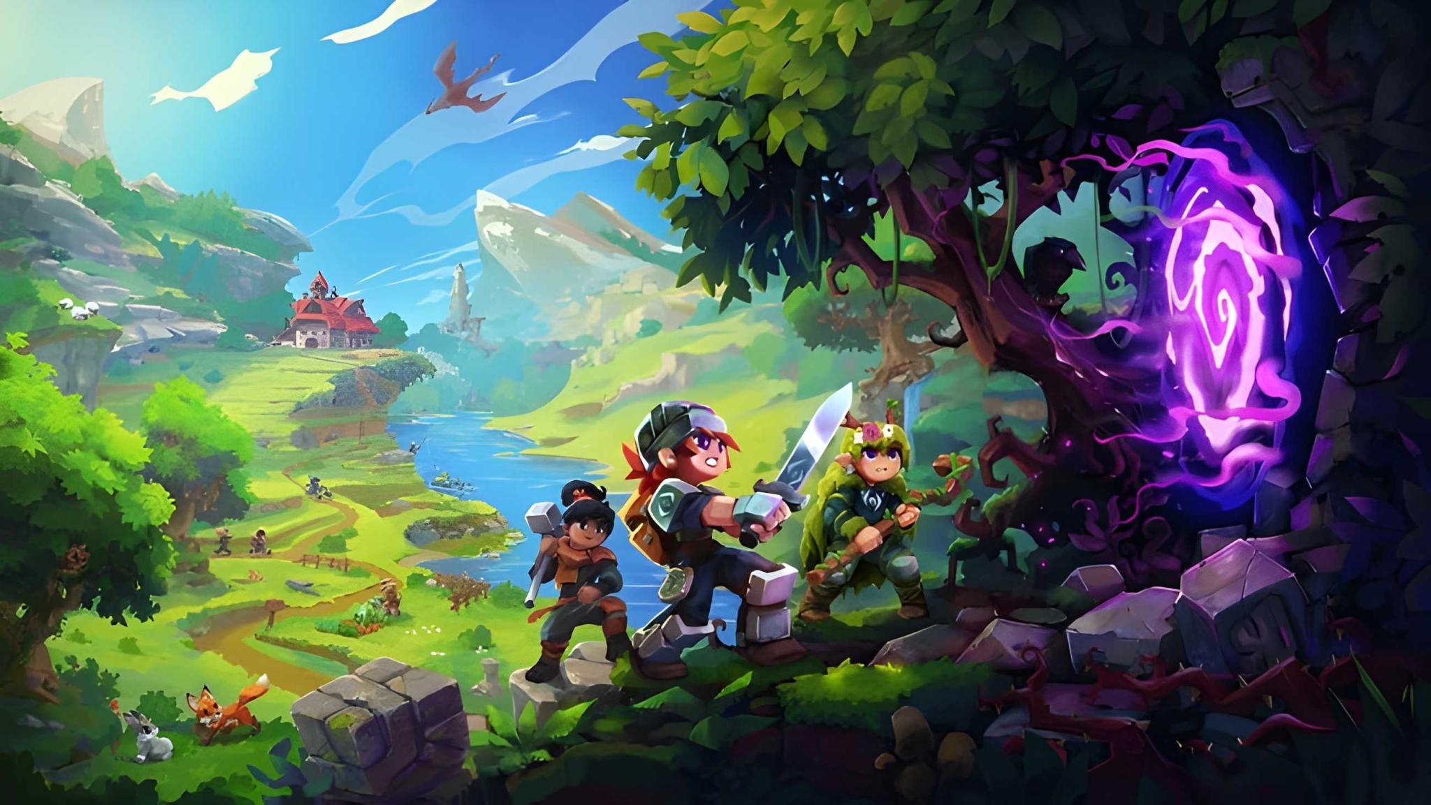 Discovery splash banner for Hytale Brasil Discord server