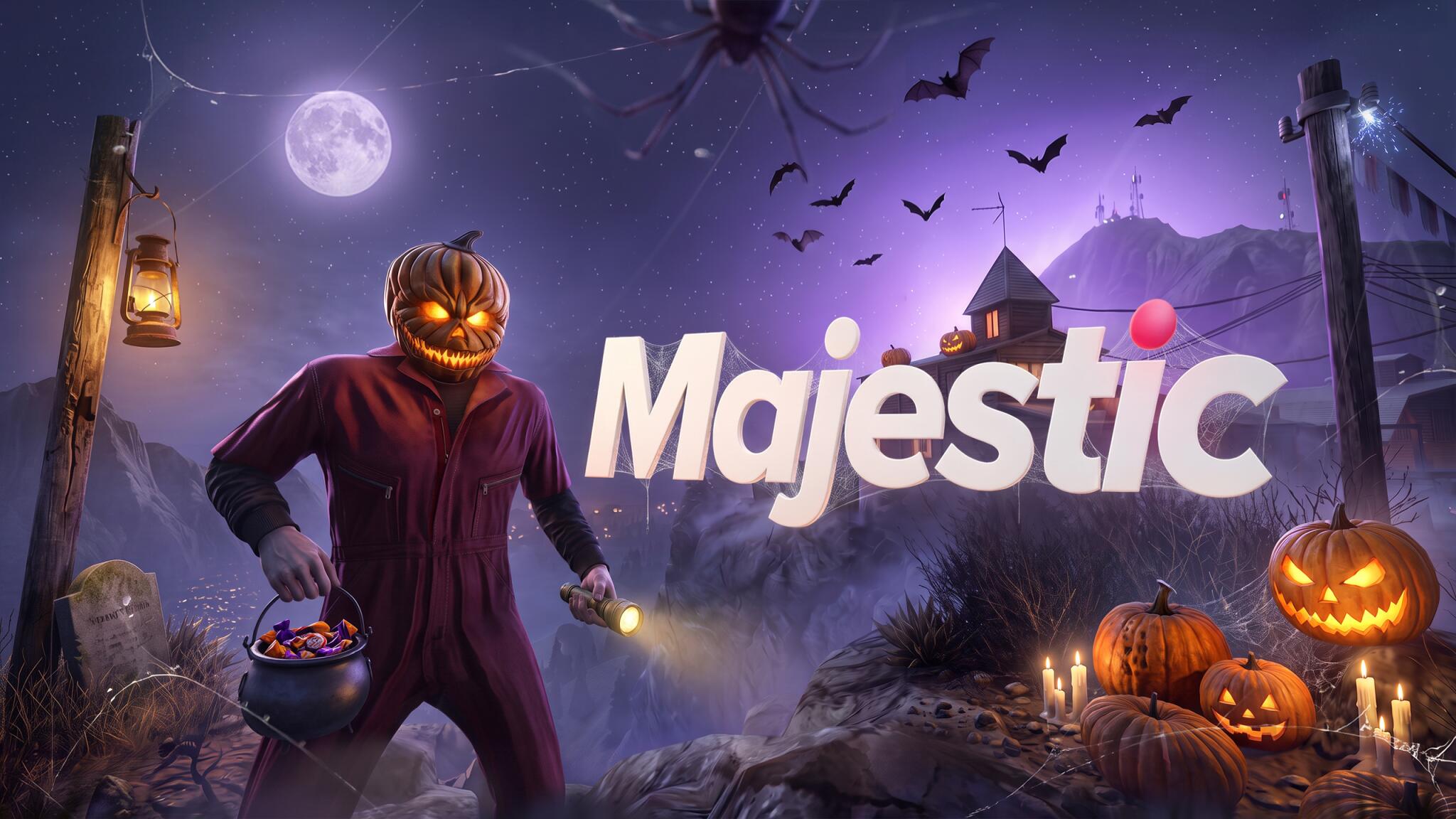 Discovery splash banner for Majestic RP Discord server