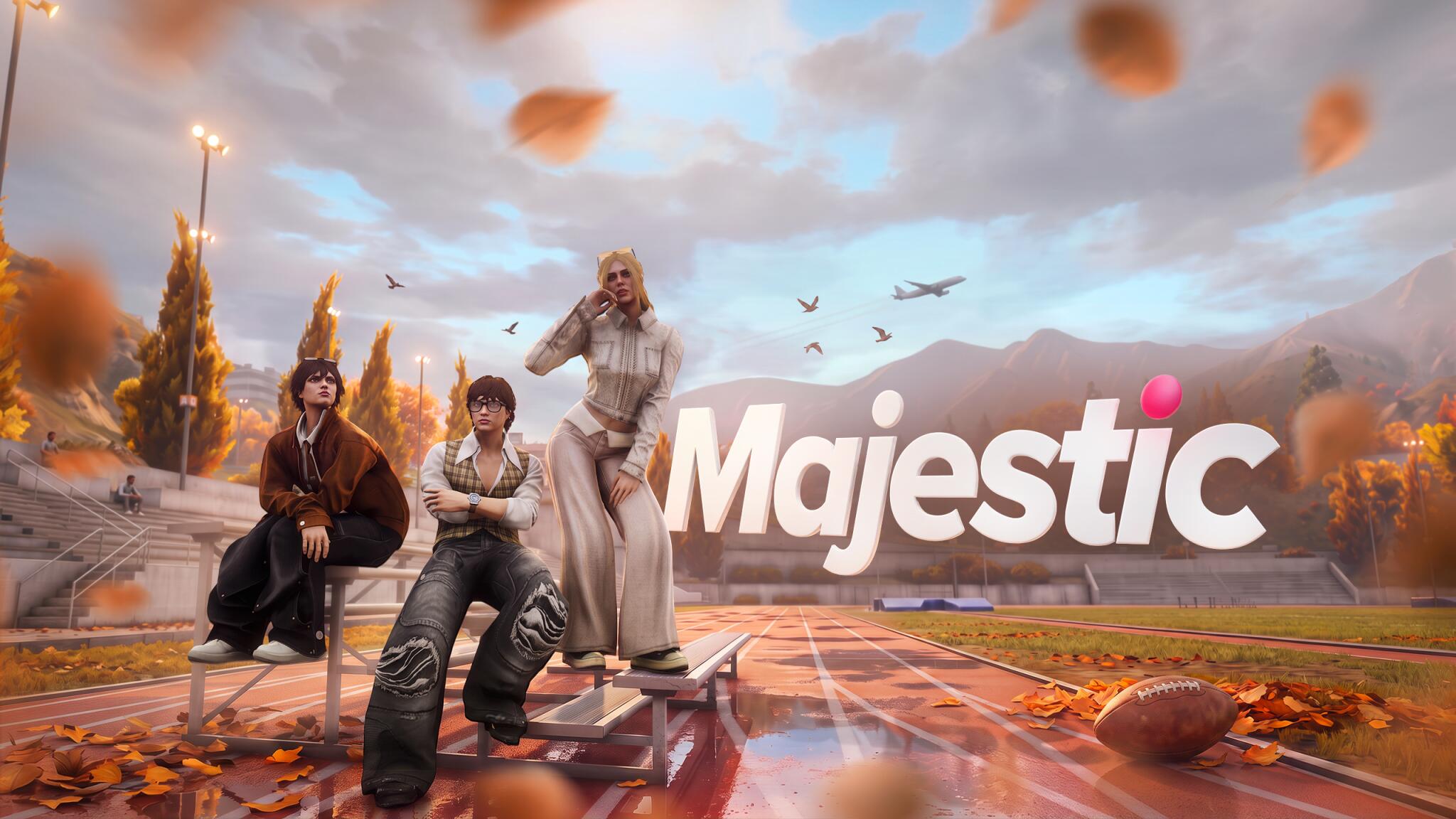 Discovery splash banner for Majestic RP Discord server