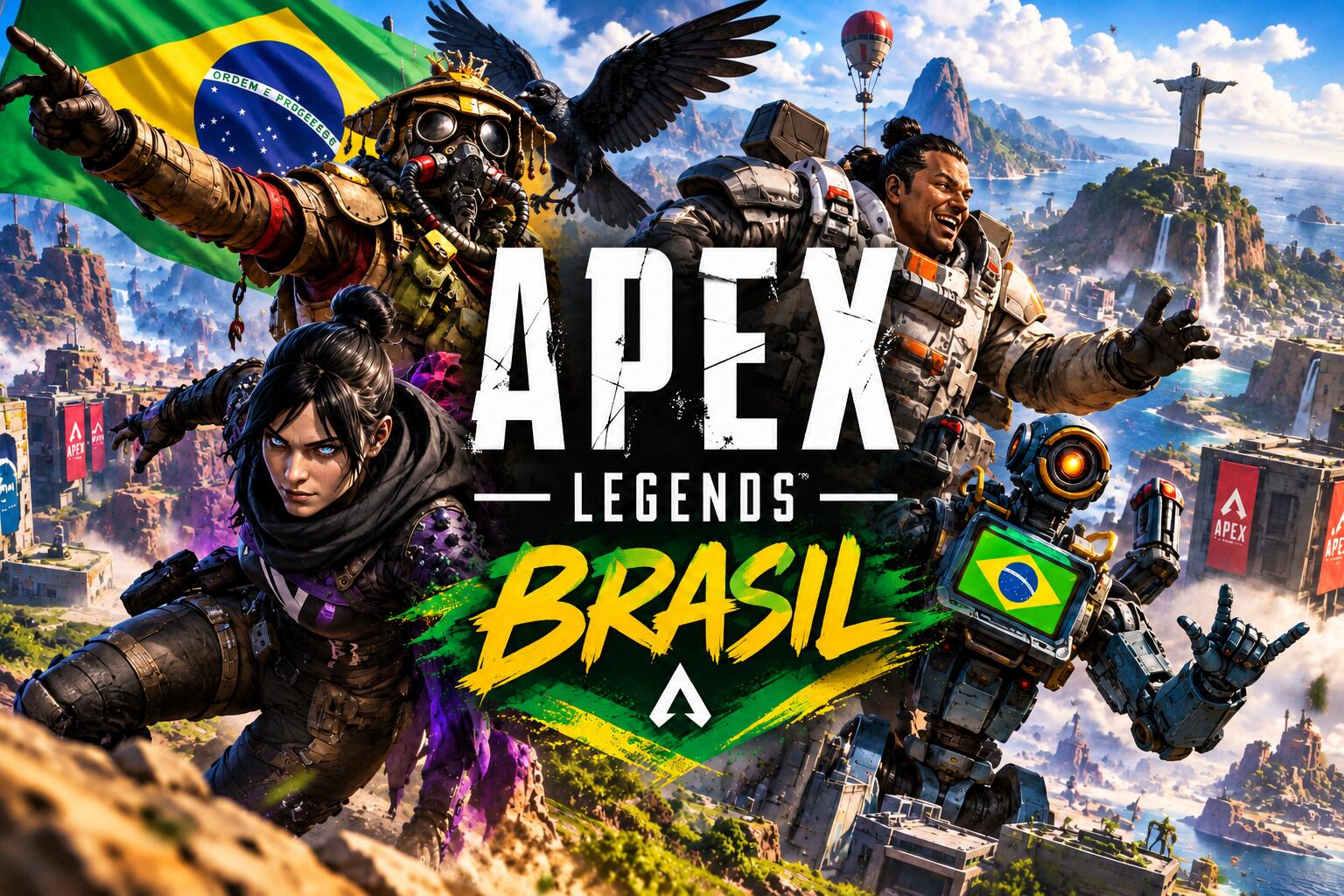 Discovery splash banner for Apex Legends Brasil Discord server