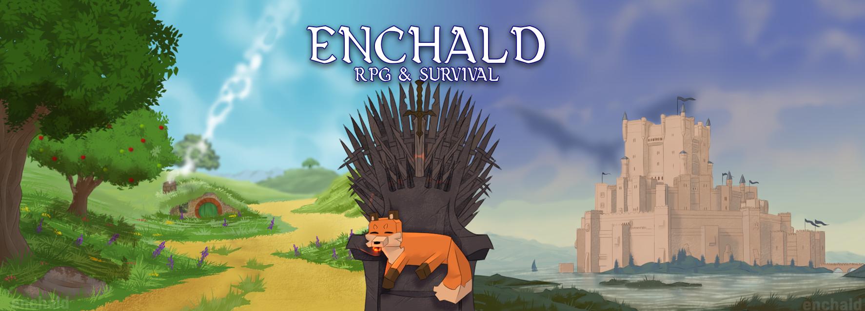 Discovery splash banner for ENCHALD Discord server