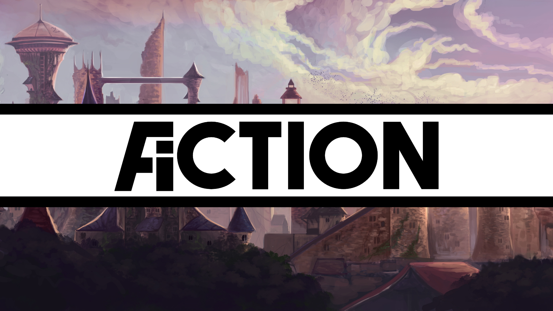 Discovery splash banner for Action Fiction Community Discord server