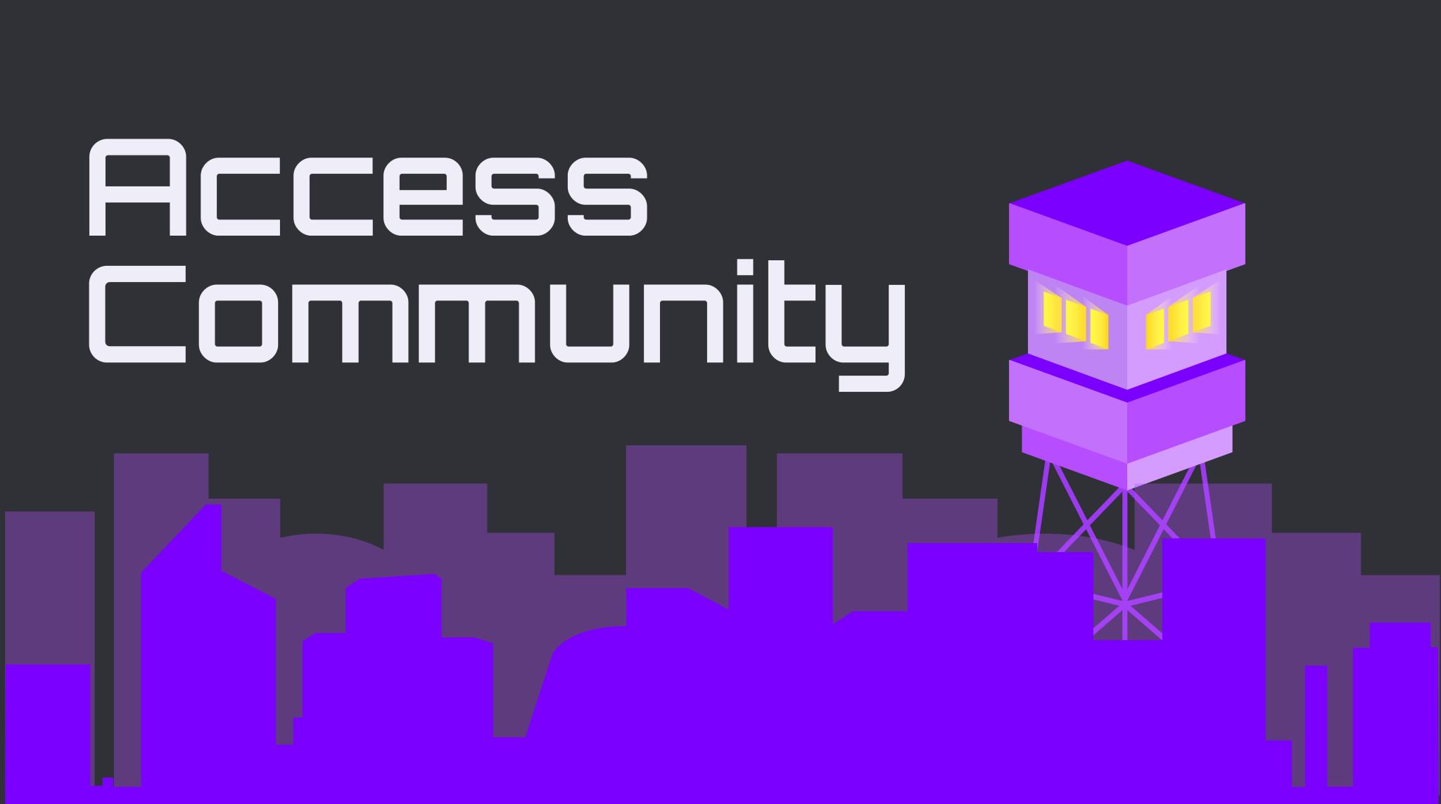 Discovery splash banner for Access Community Discord server