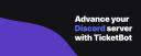 Discovery splash banner for TicketBot Discord server