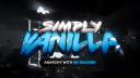 Discovery splash banner for Simply Vanilla Discord server