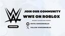 Discovery splash banner for WWE: Roblox | EST.. 2019 Discord server