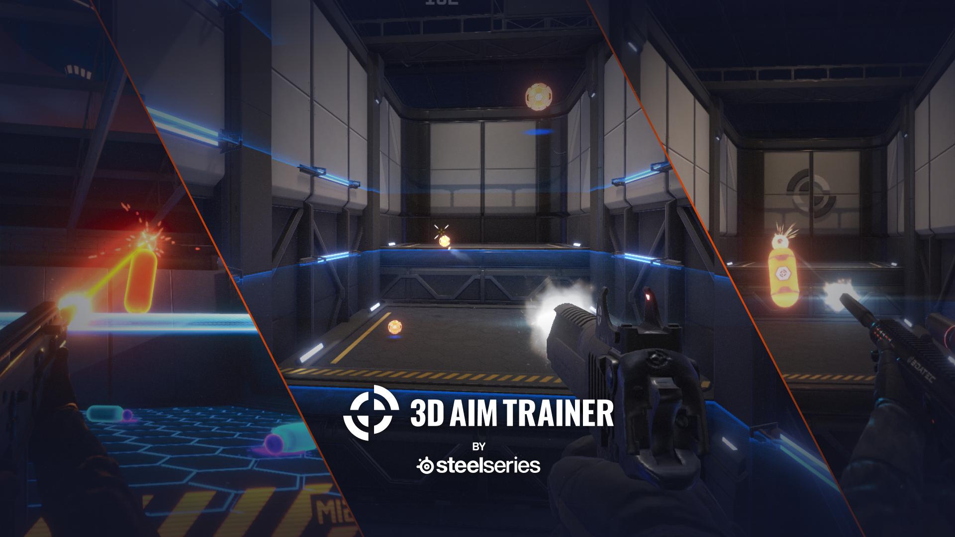 Discovery splash banner for 🎯 | 3D Aim Trainer Discord server