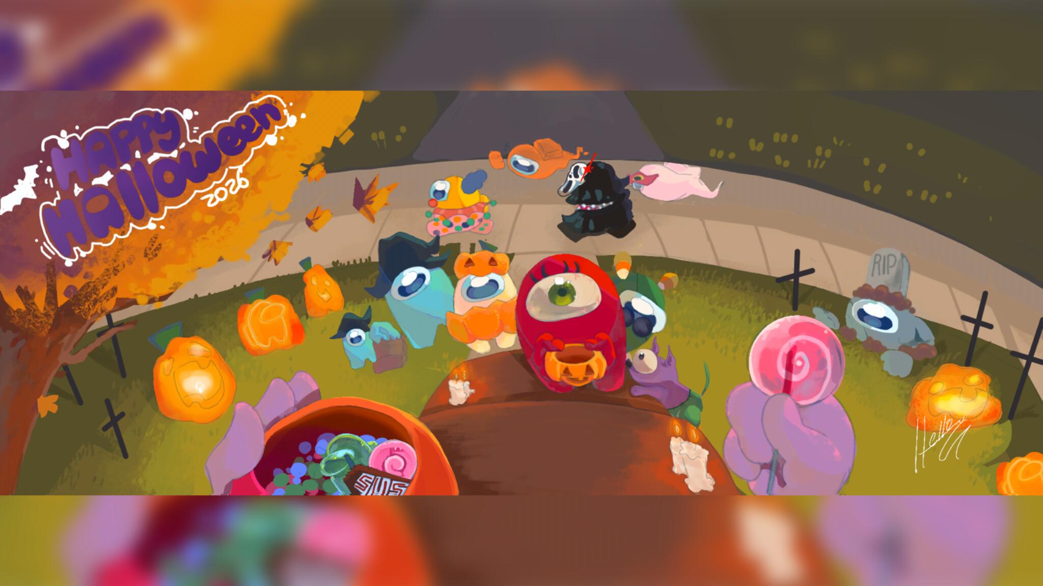 Discovery splash banner for Among Us - Español Discord server