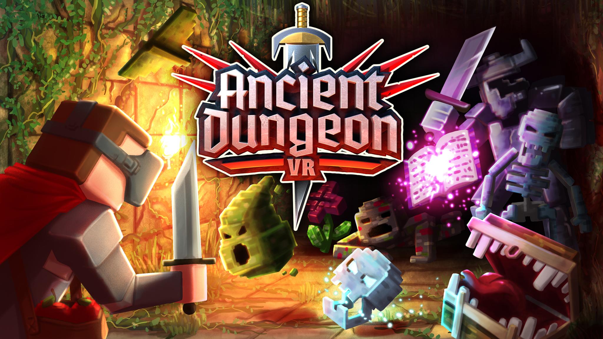 Discovery splash banner for Ancient Dungeon VR Discord server