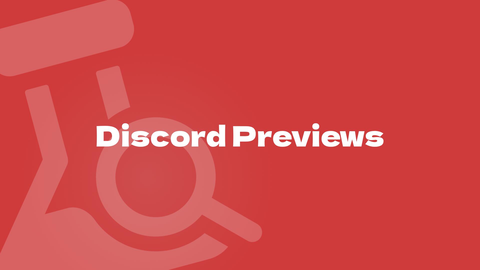 Discovery splash banner for Discord Previews Discord server