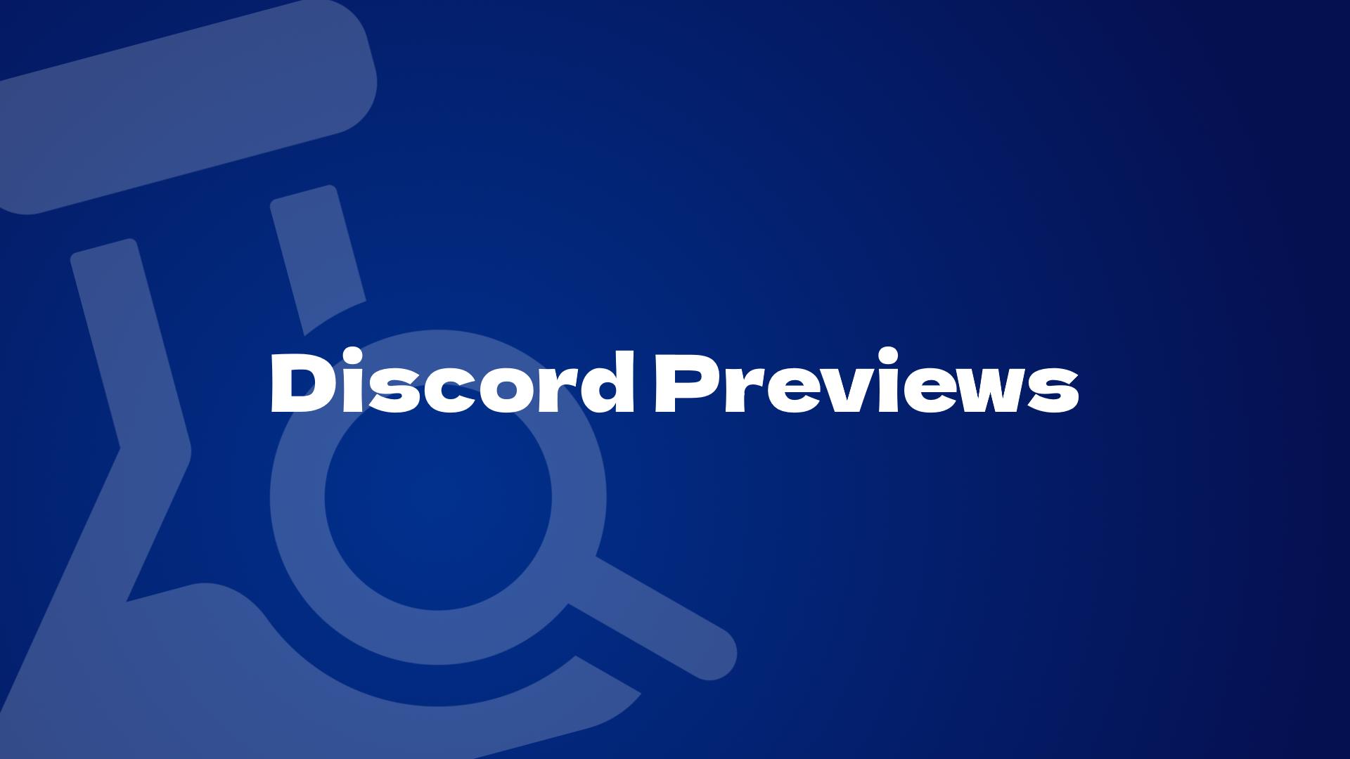 Discovery splash banner for Discord Previews Discord server