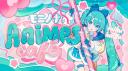Discovery splash banner for Animes Café #40k Discord server