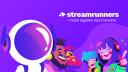 Discovery splash banner for StreamRunners.gg Discord server